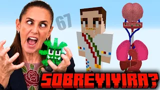 100 Jugadores INVADEN el CUERPO de Sheinbaum en Minecraft!!