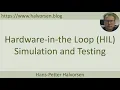 Download Lagu HIL Simulation and Testing