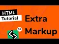 HTML Tutorial For Beginners Extra Markup