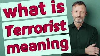 Terrorist Meaning of terrorist