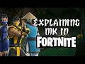 Scorpion Raiden Kitana Explaining Mortal Kombat in Fortnite
