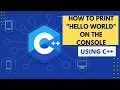 Learn To Code HOW TO PRINT HELLO WORLD ON THE CONSOLE