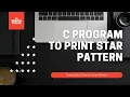 C program to print Star Pattern - 2 Reverse Half Pyramid
