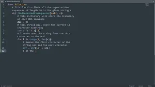 Leetcode 187 Repeated DNA Sequences in Python Python Leetcode Python Coding Tutorial ASMR