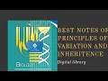 Best notes of Class 12 biology Principles of inheritance and variations pdf digital library - samim