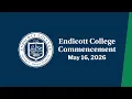 Endicott College Class of 2026 Commencement