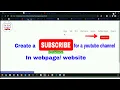 Create a Subscribe button for a youtube channel in HTML CSS VipVid