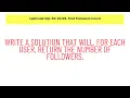 Leetcode SQL 50 Find Followers Count