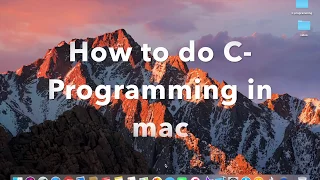 How to do C program in Mac by Xcode