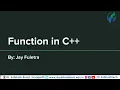 Function and Call By Value Call By Address Call By Reference in C Lecture 9 By Jay Fuletra