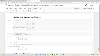 How to Add Subtract and Multiply Matrices in python using NumPy