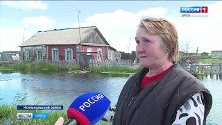 В одной из деревень Исилькульского района наводнение