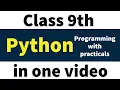 Python CBSE Class 9th Computer applications