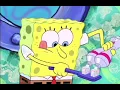 Spongebob brushes his teeth