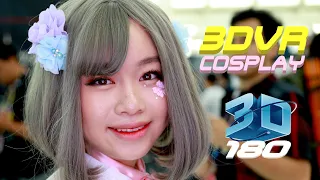 3DVR Shiro Lolita Cute Sexy Cosplay at Anime Expo, Jingkua, 白 ロリータ カワイイ セクシーコスプレ