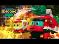 Download Lagu 💪 GOGODINO-Spesial Hari Buruh 🔥🚒 | Kartun Anak | Dinosaurus | gogodino Bahasa Indonesia