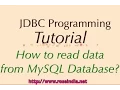 JDBC Tutorial How to read data from MySQL Database