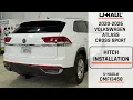 2020-2026 Volkswagen Atlas Cross Sport U-Haul Trailer Hitch Installation CMF13458