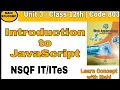 Javascript Introduction Part 1 Class 12th Web Application 803