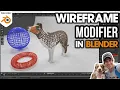 How to use the WIREFRAME MODIFIER in Blender