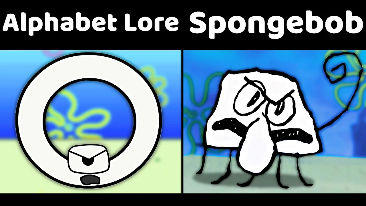 Spongebob Doodlebob vs Alphabet Lore Part 2