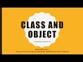 Class Object Kelas dan Objek pada Pemrograman Java - Pemrograman Berbasis Objek PBO