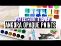 Review Demo - Talens Angora 14 colors opaque watercolor set