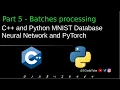 C and Python MNIST Database Neural Network and PyTorch Part 5 - Batches processing