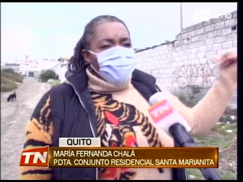 Moradores de Calderón piden habilitar una calle y activar cámara de vigilancia