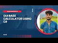 Graphical user interface calculator using c c sharp Easy code