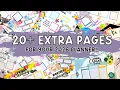 20 Extra Pages for your 2026 planner Page Setup
