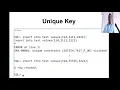 Database Management Systems Unique Default and Primary Key Constraints