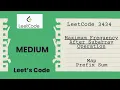 3434 Maximum Frequency After Subarray Operation Prefix Sum LeetCode Kadane s Algorithm