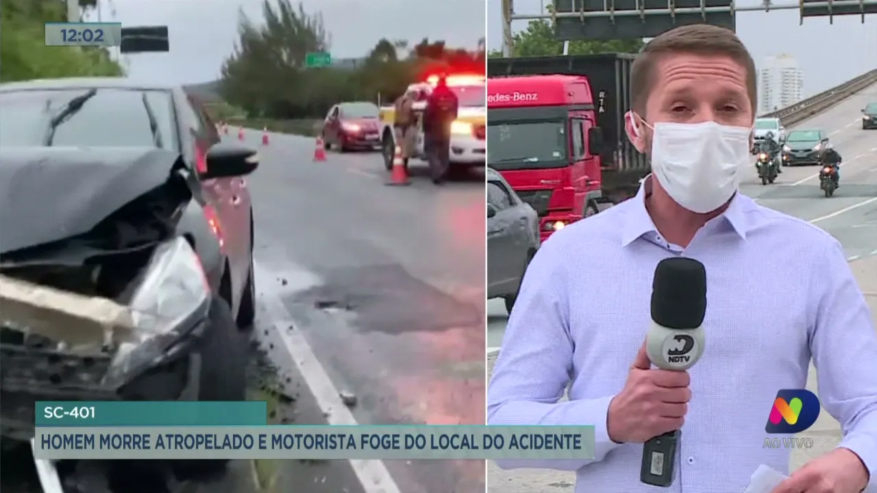 Ponte Pedro Ivo: motorista embriagado atropela operário e tenta fugir