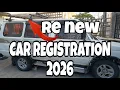 CAR REGISTRATION 2026 HOW MUCH IT COST and HOW TO RENEW CAR REGISTER