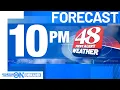 WAFF 48 First Alert Forecast Monday 10 p m