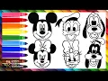Draw and Color Mickey Mouse and His Friends Drawings for Kids