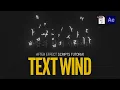 After Effects Flying Text Wind Scripts Tutorial