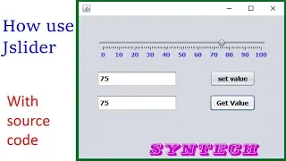 How To Use JSlider In Java NetBeans - Java Swing Tutorial With Source code