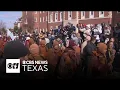 Lagu Hundreds welcome Buddhist monks home after 2,300‑mile peace walk from Fort Worth