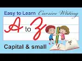 Cursive Writing for children Cursive Capital small alphabet Learning Booster Write A to Z