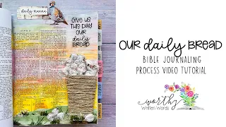our daily bread interactive bible journaling page kit tutorial