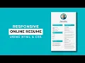 How to Create a Responsive Resume CV Website using HTML and CSS