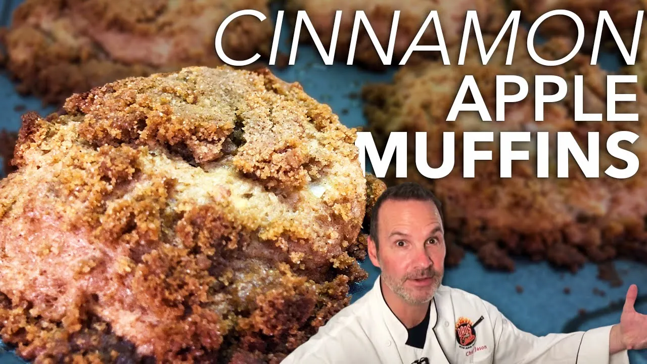 Gooey Tasty Cinnamon Apple Muffin Recipe   Best Muffins Ever   DADS THAT COOK