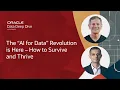 Juan Loaiza and T K Anand Keynote on the AI for Data Revolution Oracle AI World 2025
