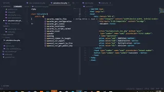 How to build a simple calculator using php html with OOP