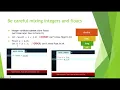 COMP1010 Datatypes Conversions