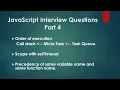 JavaScript Interview Questions Order of Execution In Javascript Scope with Set Timeout