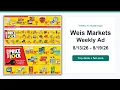 Weis Markets Weekly Ad 26 - 26 Top Deals