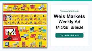 Weis Markets Weekly Ad 26 - 26 Top Deals